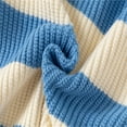 thumbnail image 7 of Atogsazn Toddler Boys Knitted Sweaters Kids Long Sleeve Pullover Sweatshirt Fall Winter Clothing Striped Tops Blue 3-4 Years Fashion, 7 of 7