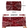 thumbnail image 2 of 4PCS Women Wide Bandana headbands, Boho Knot Hair Scarf Bands, Stretch Floral Printed Non Slip Headbands, Elastic Turban Head Wraps, 2 of 7
