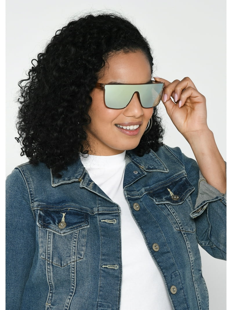 Foster Grant Women's Shield Adult Sunglasses Beige - Walmart.com