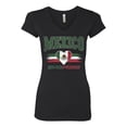 thumbnail image 2 of Wild Bobby Mexico Flag Heart Si Se Puede Graphic | Women's Novelty T-Shirt | Soccer Football Fan Game Day Gift for Her Women Junior Fit V-Neck Tee, 2 of 5