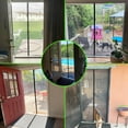 thumbnail image 4 of Magnetic Screen Door 63x73 in Keep Insects Out Keep Away from Mosquitoes Curtain Fits Door Up To Black Customizable, 4 of 7