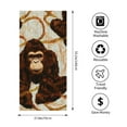 thumbnail image 4 of ZFLMY Monkey Pattern Generative Beach Towel for Women, Ultra-Soft Microfiber, Bathroom, Beach, Yoga, Camping, Hiking, 100% Polyester Material 55.1x27.6in, 4 of 7