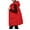 Red, variant on IMENGL Fall winter hooded zipper pocket loose sleeveless thickened coat vest, Black XL, Size M-3XL