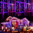 thumbnail image 3 of Guirnalda de luces LED con forma de carámbano para exteriores, guirnalda de luces para la calle, decoración para bodas, Año Nuevo y Navidad, 3 of 5