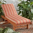 thumbnail image 5 of Greendale Home Fashions 73'' x 23'' Outdoor Chaise Lounge Cushion, Watermelon Stripe, 5 of 8