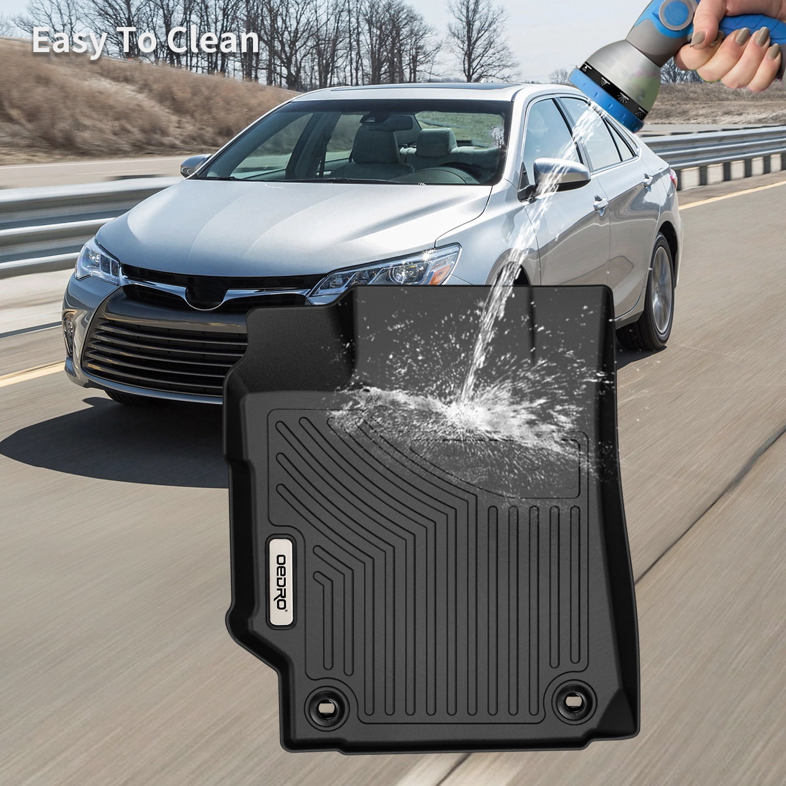 RVNI Floor Mats liner All-Weather for 2015-2017 Toyota Camry Standard Models