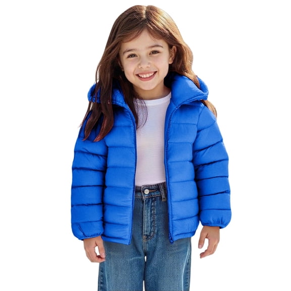 EnJoCho Kids Hooded Puffer Jacket for Boys Girls Lightweight Packable Fall Winter Down Coat Teens Warm Comfy Padded Outerwear