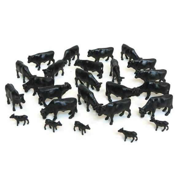 ERTL Black Angus Cows (Pkg. of 25) 1:64 Scale