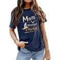 thumbnail image 2 of Women Magical Mom T Shirts Manager of Mischief Tops Tee Shirt Funny Wizard Mom Short Sleeve Shirts Summer holiday Tops, 2 of 2
