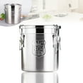 thumbnail image 6 of Airtight Rice Bucket 304 Stainless Steel Canister Food Storage Containers 6 L, 6 of 15