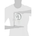 thumbnail image 2 of Unik Occasions Sparkling Collection Crystal Rhinestone Monogram Cake Topper - Letter D, Large, Silver, 2 of 2