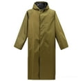 thumbnail image 3 of FAHXNVB Mens Long Rain Jacket Outdoor Activities Hooded Waterproof Emergency Poncho Lightweight Loose Fishing Raincoat for Men Women, 3 of 7