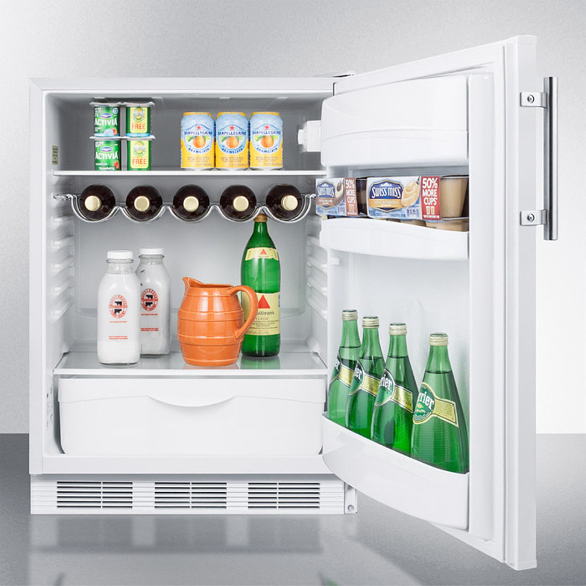 Summit FF61WBIADA 24'' Wide White Door All-Refrigerator with ADA