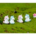 thumbnail image 5 of 20Pcs Resin Cute Unicorn Statues Fairy Garden Ornaments Pink , Blue, 1.9x2.3cm, 5 of 5