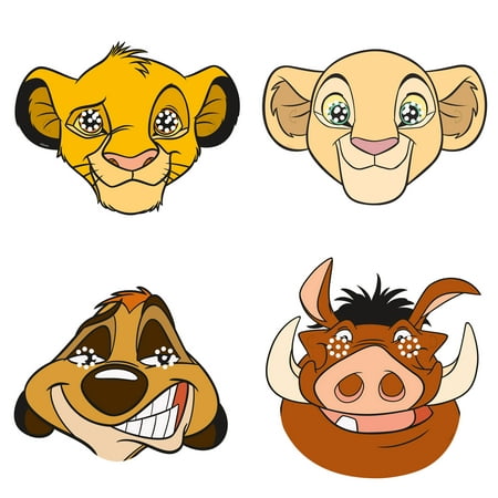 The Lion King Party Masks, 8ct