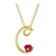 thumbnail image 1 of Jusqu'à 65% de Réduction sur les Colliers SMihono pour Femmes, Collier Lettre Rose avec Strass, Pendentif Rétro en Anglais, 1 of 2