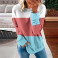 thumbnail image 2 of IROINNID Sweatshirt for Women Loose Fit Shirt Long Sleeve Sweatshirt Round Neck Casual Tops Sweatshirt Hoodies,White, 2 of 5