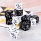 thumbnail image 4 of Juego de 24 dados de dados con bolsas de terciopelo, dados de cubo D6 para juegos de cartas Magic The Gathering (negro, blanco), 4 of 5