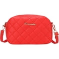 thumbnail image 1 of Bolso Bandolera Bordado Kuymtek Hombro Con Entramado PU Rojo, 1 of 7