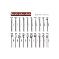 thumbnail image 2 of 20 Pzs Kit Fresas Para Madera Carburo Para Dremel Mototool plata, 2 of 4