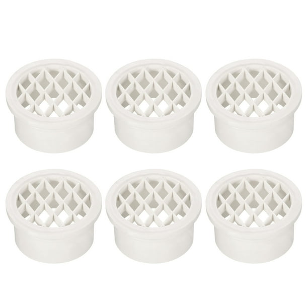 Uxcell 42mm ID Floor Drain PVC Grate Snap In Strainer Duct Pipe