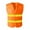 Orange, variant on High Visibility Safety Vests Mens Sleeveless Casual Coat with Reflective Strip for Traffic Construction Work Orange One Size