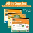 thumbnail image 2 of Channie's Pre-K Visual Alphabets & Numbers Learning & Tracing workbooks, 3 Pack Educational Kit, 2 of 6
