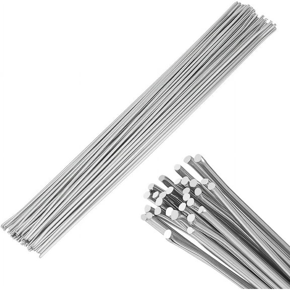 30Pcs Platinum 0.08 x 10inch Aluminum Brazing Rods Welding Sticks Low Temperature Welding Wire with Flux Core for welding or Surfacing Welding Small Aluminum Objects