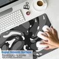 thumbnail image 4 of Black, White and Gray Camouflage &nbsp;desk Mouse Padwaterproofno Slip&nbsp;for Office Home Work GamingmousepadRubber Base Mousepad with Stitched Edges 31.5x11.8inches, 4 of 7