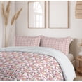 thumbnail image 6 of Ambesonne Nautical Duvet Cover Set, Marine Skull Anchor, 2-Calking, Pink Green White, 6 of 7