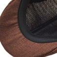 thumbnail image 2 of CoCopeaunts Men Beret Newsboy Hats Unisex Classic Western Newsboy Cap Cotton Autumn Winter Warm Beret Hats with Visors, 2 of 8