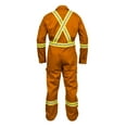 thumbnail image 4 of Flame Resistant Hi Vis Reflective Coverall with Leg Zipper (3XL, Orange), 4 of 7