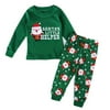 Long Sleeves Girls Boys Baby Children Clothing Sets Suits 2 Piece Sleepwear 90