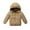 Khaki, variant on Lkhaha Jackets for Toddler Boys Solid Lightweight Hooded Down Winter Warm Zipper Puffer Outerwear Coats Size 5-6 Years