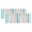 Coral Teal, variant on Valances for Windows, Red Pink Stripe Kitchen Curtains Valances 2 Pack for Living Room Bedroom Bathroom, Geometric White Vertical Striped Light Filtering Curtains Rod Pocket Valance 42"x12"