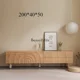 thumbnail image 1 of Mueble de TV sencillo nórdico de madera maciza para casa de familia, wabi, viento de arena, pequeño apartamento, sala de estar, 1 of 4