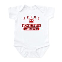 CafePress - Proud Firefighter's Daughter Infant Bodysuit - Baby Light Bodysuit, Size Newborn - 24 Months