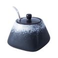 thumbnail image 1 of EeaseCA Simple Ceramic Sugar Bowl Salt Pot Pepper Storage Jar Practical Seasoning Pot Container Condiment Spice Box Holder for Home Kitchen (Ink Snow), 1 of 8