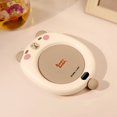 thumbnail image 6 of PEONAVET Mug Warmer Cute Cartoonoon Shaped Heated Saucer Thermostatic Saucer Brewing Milk Coffee Warm Flower Tea Heated Saucer Christmas Gifts, 6 of 6
