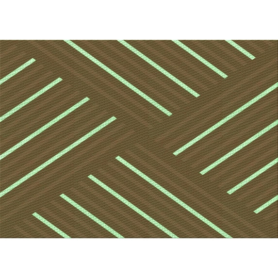 Ahgly Company Machine Washable Indoor Rectangle Transitional Dark Bronze Brown Area Rugs, 2' x 5'