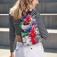 thumbnail image 5 of Lsque Pikmin Pattern Canvas Daypack, Durable Backpack, High-quality Versatile Backpack,Vintage Compact Backpack-Small, 5 of 6
