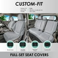 thumbnail image 2 of For Kia Seltos 2021-2024 FH Group Neoprene Custom Fit Car Seat Covers - Solid Gray Full Set, 2 of 5