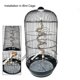 thumbnail image 5 of Pájaro Cuerda Percha Cómodo Algodón Espiral Bungee Columpio Escalada Escalera De Pie Para Jaula De Pájaros Loro Juguete Con Campana - Aespa. Afortunado Sencillez, 5 of 5