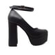 thumbnail image 2 of Zapatilla Dasalo Negra Estilo Mary Jane Con Plataforma Para Mujer, 2 of 5