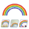 thumbnail image 3 of 1 Set Creative Watercolor Rainbow Wall Sticker Indoor Wall Decor Wall Decal, 3 of 8