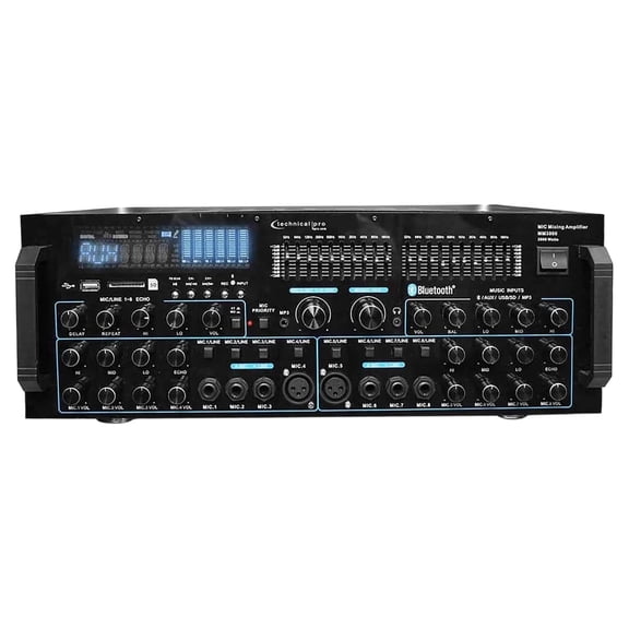 Technical Pro MM3000 Pro Bluetooth Mic Mixing Amplifier