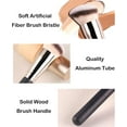 thumbnail image 4 of Makeup Sponge Foundation Brush Set - Marshmallow Puffs and Flat Top Brush, 4 of 5