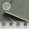 thumbnail image 7 of Piecenat Panel Track Blinds 23 in Cordless Paper for Sliding Door Vertical Window Blinds, Sage Gray, 85.5 in x 96 in, 7 of 7