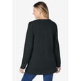 thumbnail image 2 of Woman Within Plus Size Crewneck Ultra Soft Sherpa Sweatshirt, 2 of 6