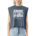 thumbnail image 2 of EcoLoom Straight Outta My Forties Funny 50th Birthday Gift Cap Sleeve Muscle Crop Shirt Women Sleeveless Baby Tee, 2 of 5